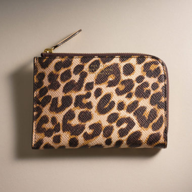 JAPAN EXCLUSIVE LEOPARD SMALL FLAT POUCH|[日本限定] レオパードスモールフラットポーチ