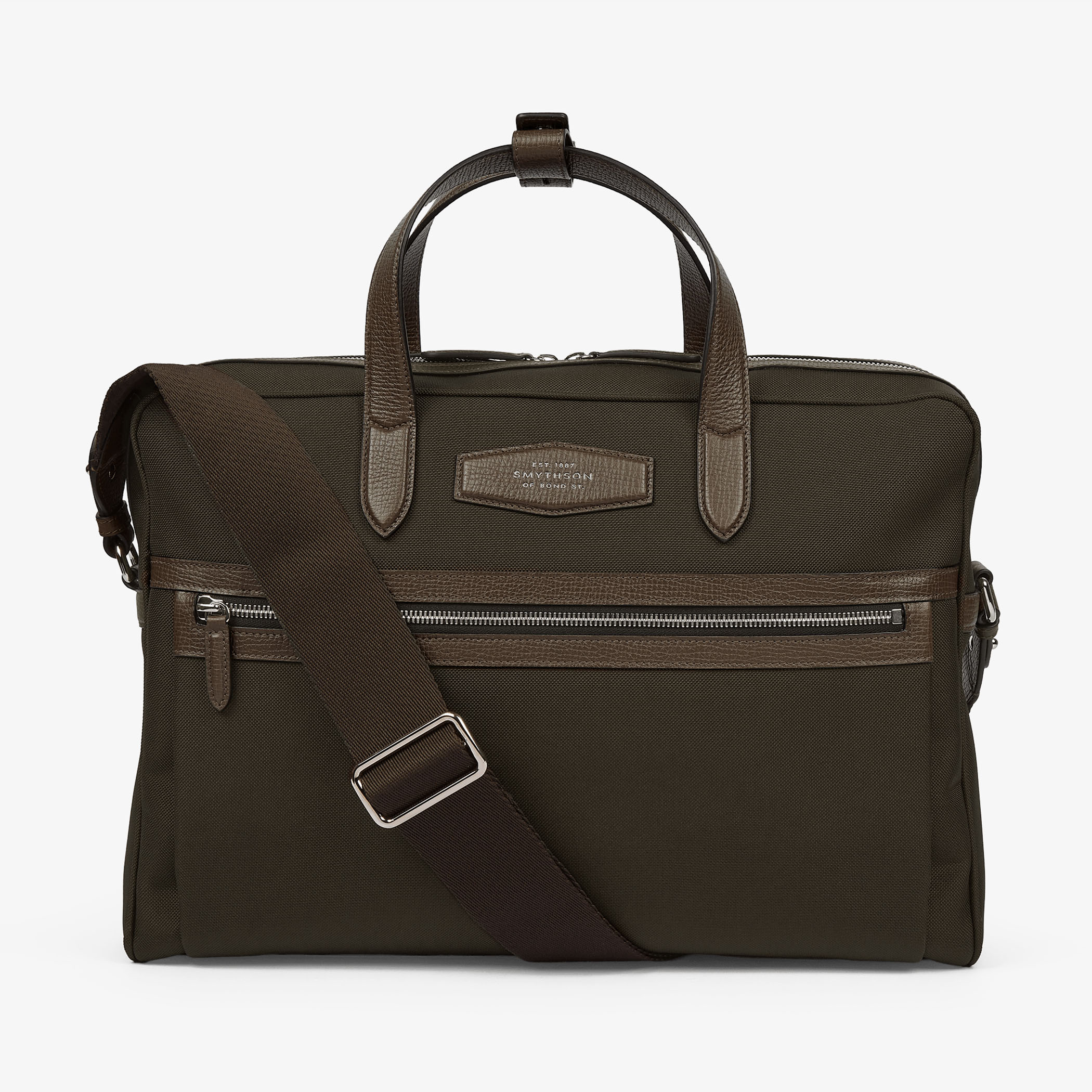 Slim Briefcase in Norton Canvas | スマイソン SMYTHSON 日本公式