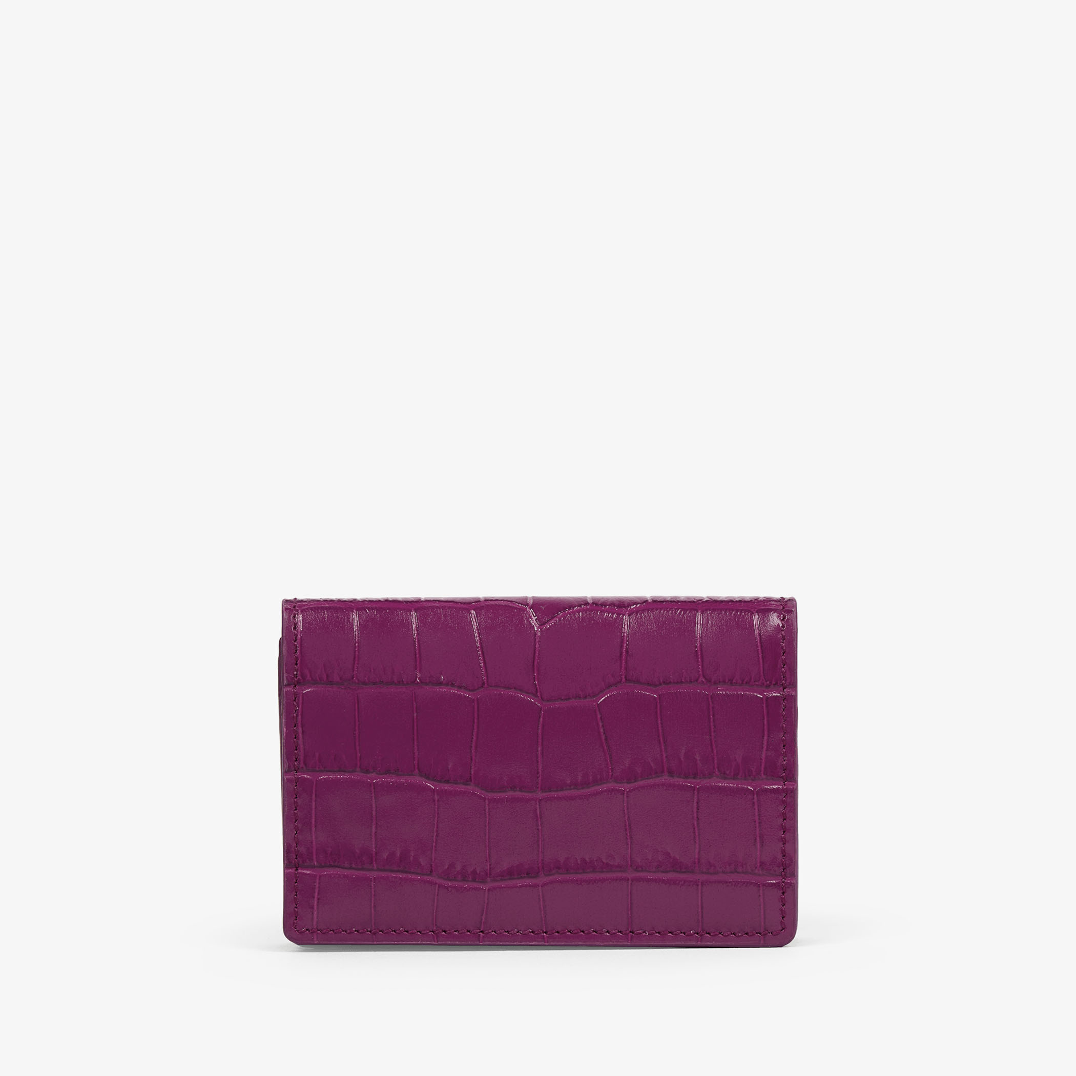 Folded Card Case With Snap Closure in Mara | スマイソン SMYTHSON