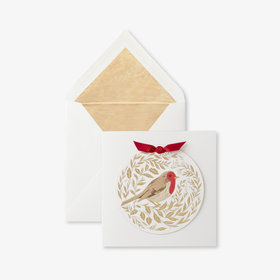 Christmas Gold Robin 1CE