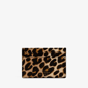 Flat Card Holder in Panama Leopard