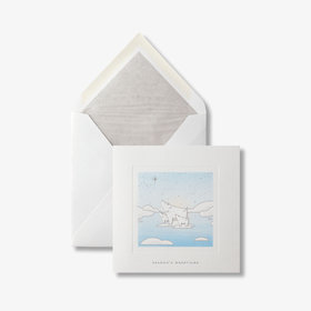 Polar Bears Christmas Card Set 10CE