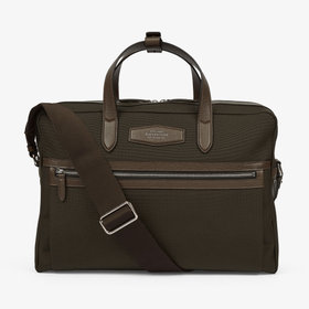 Slim Briefcase with Zip Front in Ludlow