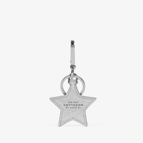 Star Keyring in Metallic Leather