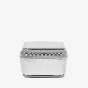 Small Trinket Case in Metallic Leather