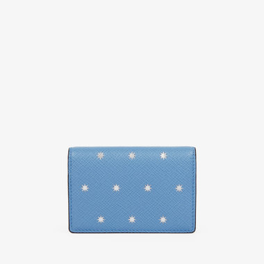 Folded Card Case with Snap Closure in Panama Stars