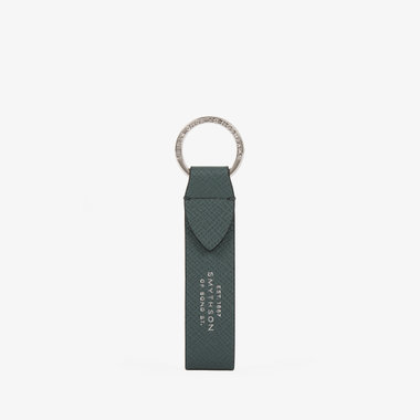Keyring with Leather Strap in Panama