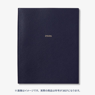 【予約】2027 Portobello Vertical Weekly Diary in Pastegrain