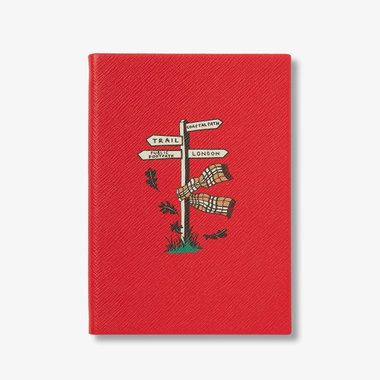 Burberry x Smythson Soho Notebook in Panama