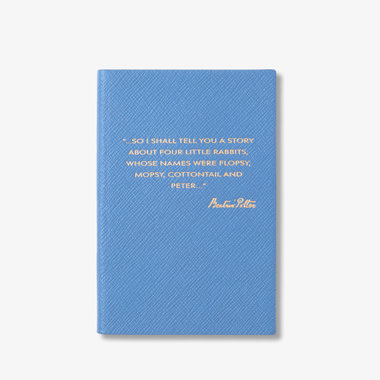 Smythson x Peter Rabbit and Friends Chelsea Notebook in Panama