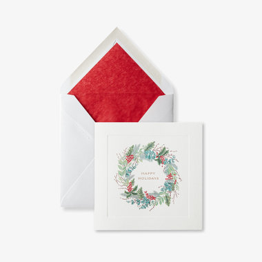 Wreath Christmas Card Set 10CE