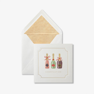 Congratulation Champagne Card