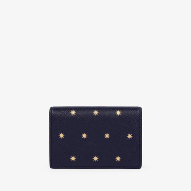 Folded Card Case with Snap Closure in Panama Stars