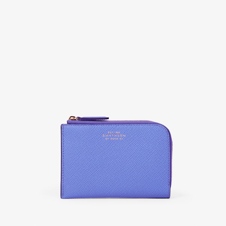 Smythson Panama Small Flat Pouch ULTRA VIOLET