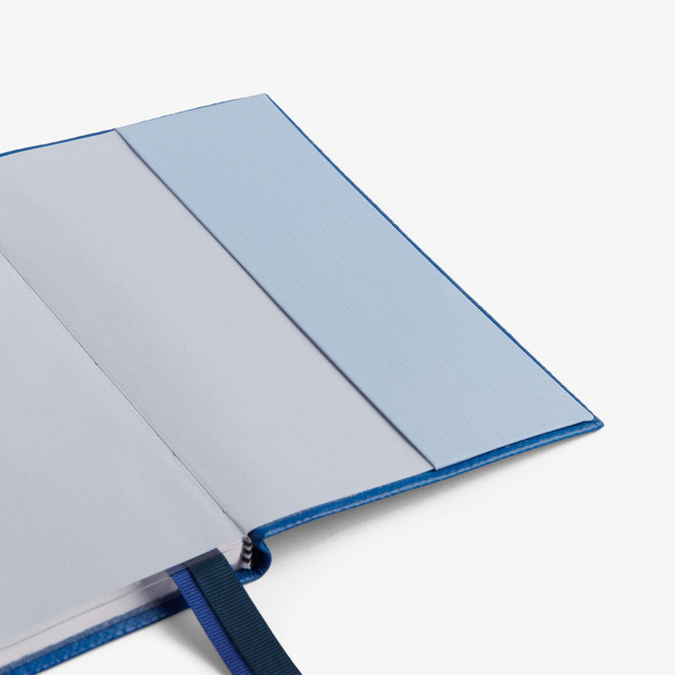 Smythson 2027 Chelsea Weekly Diary in Pastegrain CERULEAN
