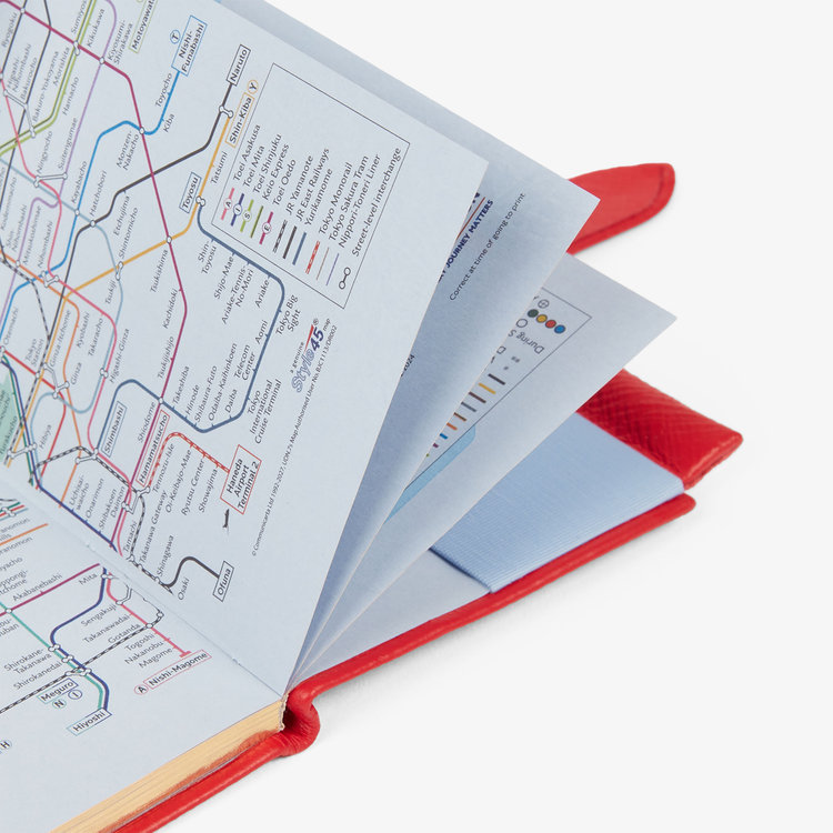 Smythson Pastegrain 2026 Panama Diary with Pencil SCARLET RED