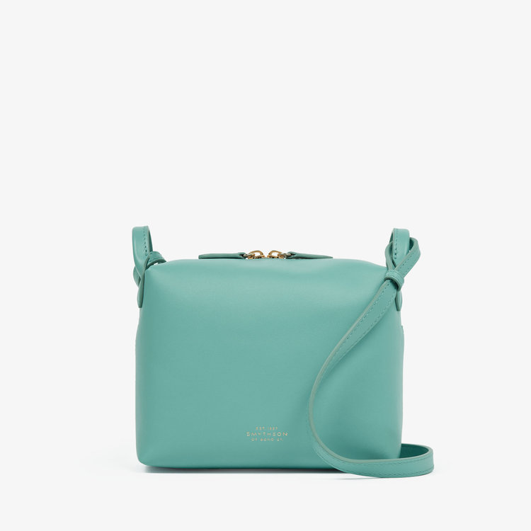Smythson Milton Crossbody Bag SEAFOAM