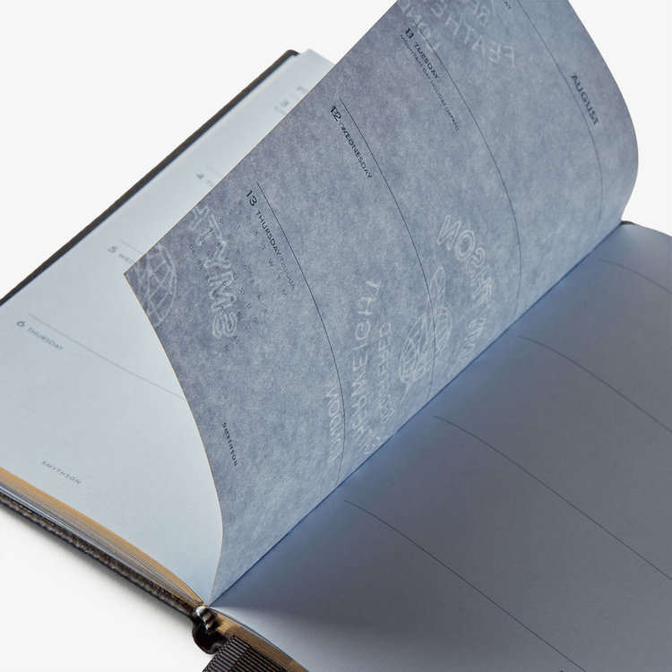 Smythson 【予約】2027 Chelsea Weekly Diary in Pastegrain BLACK