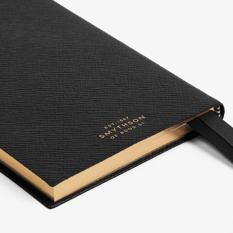 Smythson 【予約】2027 Chelsea Weekly Diary in Pastegrain BLACK