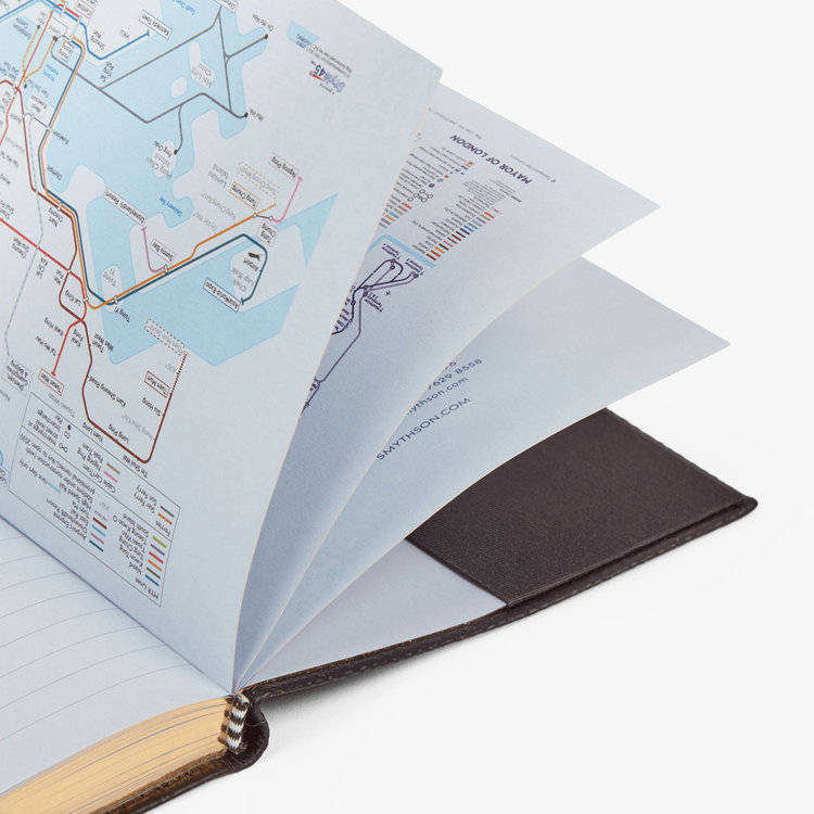 Smythson 【予約】2027 Chelsea Weekly Diary in Pastegrain BLACK