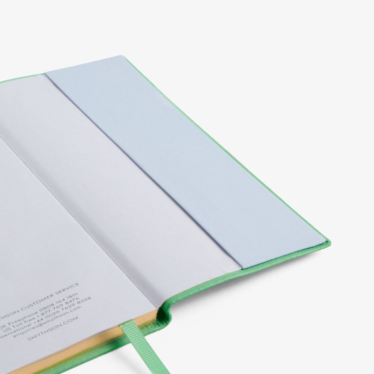Smythson 2027 Memoranda Weekly Diary in Pastegrain SHAMROCK