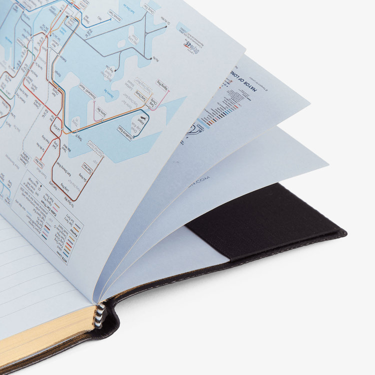 Smythson 2027 Chelsea Weekly Diary in Pastegrain BLACK