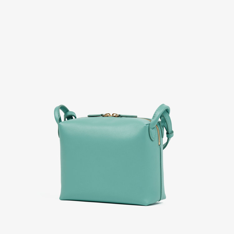 Smythson Milton Crossbody Bag SEAFOAM