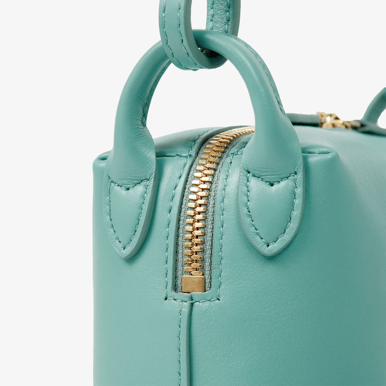 Smythson Milton Crossbody Bag SEAFOAM