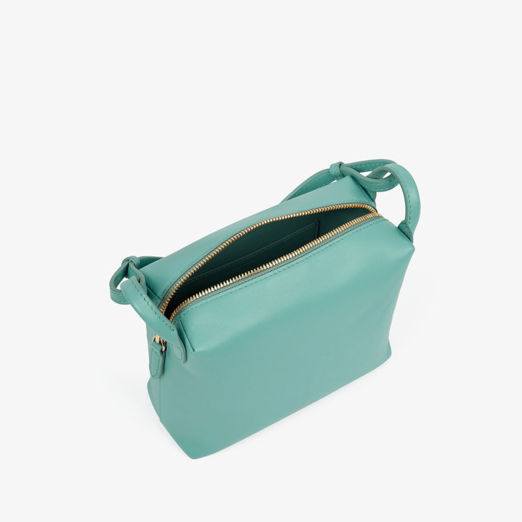 Smythson Milton Crossbody Bag SEAFOAM