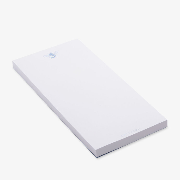 Smythson Bee Motif Notepad WHITE WOVE