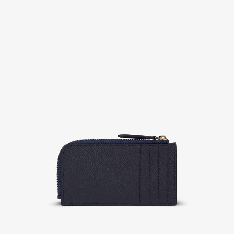 Smythson Panama 4CC Coin Purse NAVY