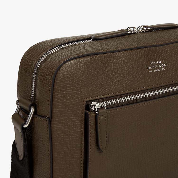 Smythson  Crossbody Bag in Ludlow DARK OLIVE