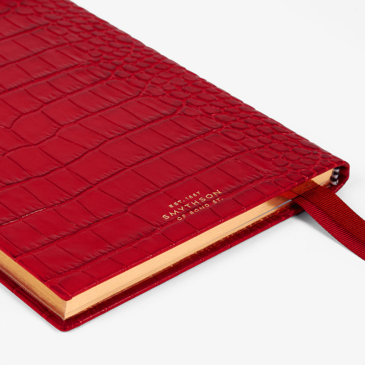 Smythson 【予約】2027 Soho Weekly Diary in Mara RED