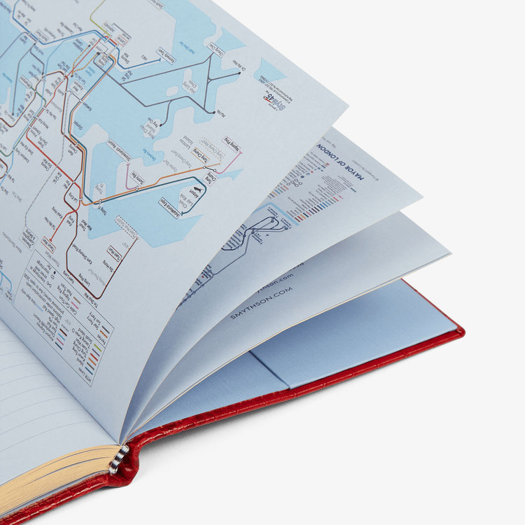 Smythson 【予約】2027 Soho Weekly Diary in Mara RED
