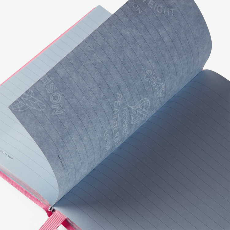 Smythson Pastegrain Chelsea Notebook Happiness FLAMINGO