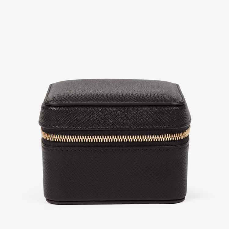 Smythson Small Watch Box in Panana BLACK