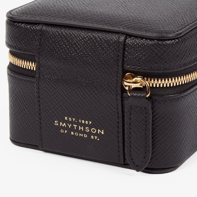 Smythson Small Watch Box in Panana BLACK