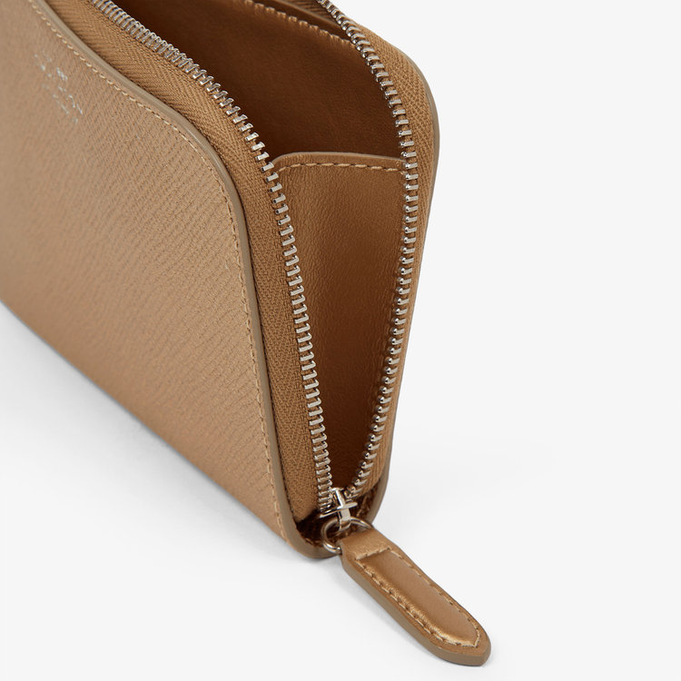 Smythson Panama Small Flat Pouch BRONZE
