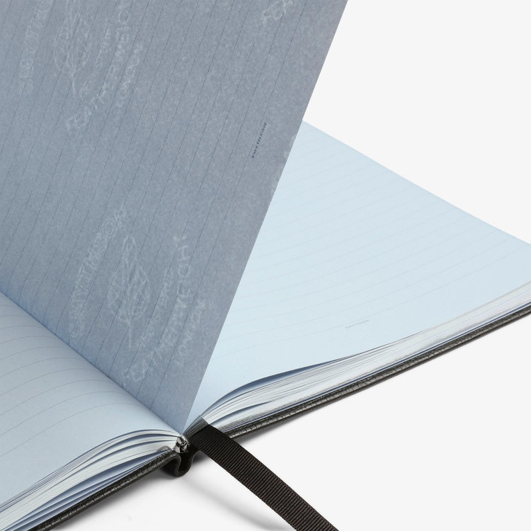 Smythson Portobello Notebook in Ludlow BLACK