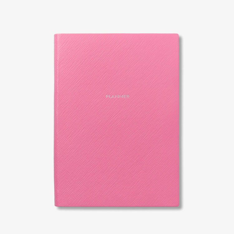 Smythson 【ポイント10%還元】Pastegrain Soho Planner FLAMINGO