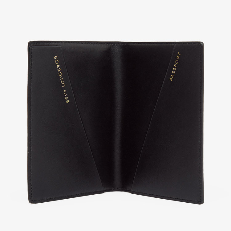 Smythson Smythson x Thomas Lélu Panama Passport Cover BLACK