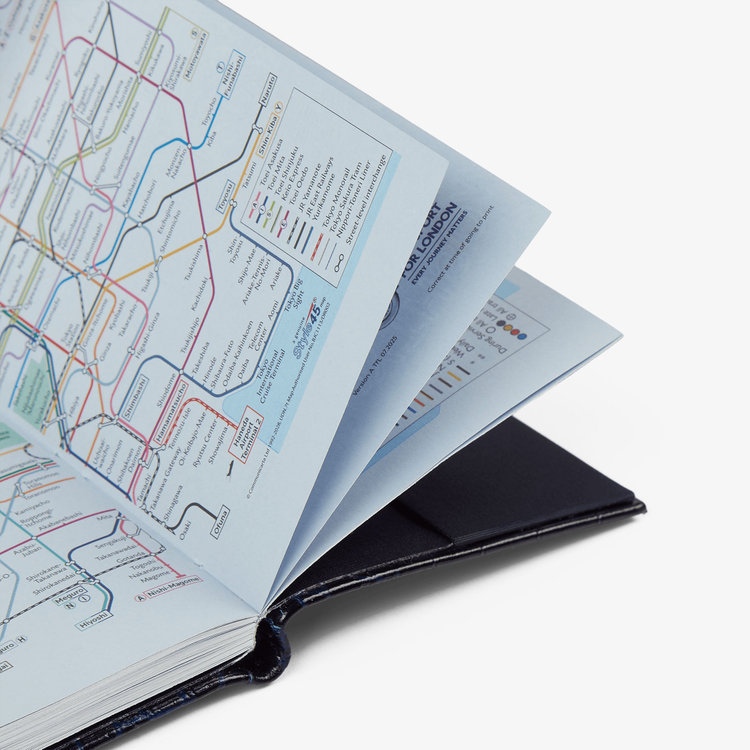 Smythson 【予約】2027 Panama Weekly Diary in Mara NAVY