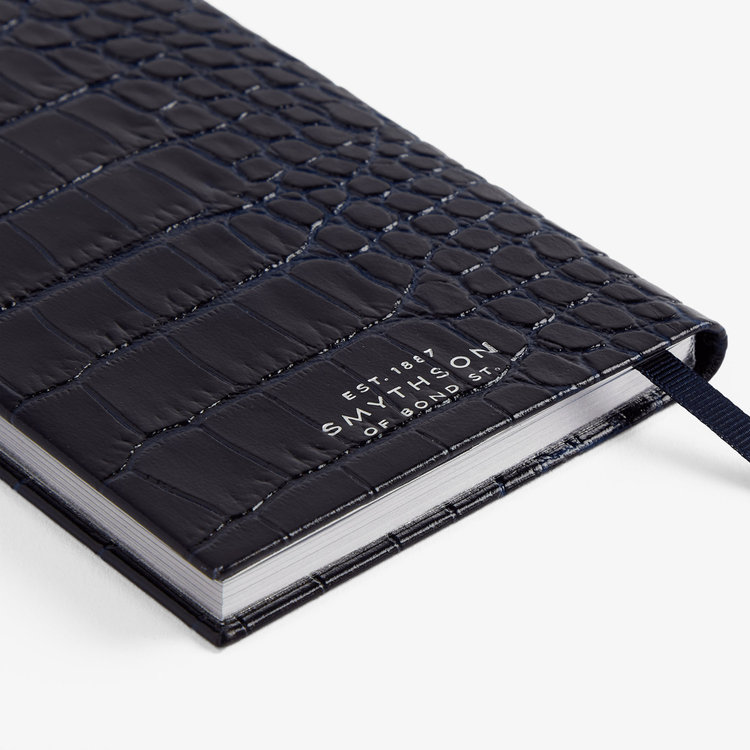 Smythson 【予約】2027 Panama Weekly Diary in Mara NAVY