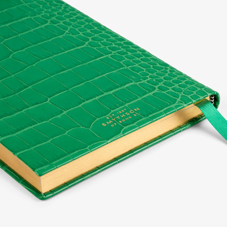 Smythson Mara Soho Notebook with Slide JADE