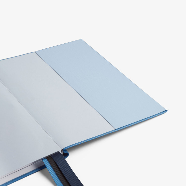 Smythson 2027 Portobello Vertical Weekly Diary in Pastegrain NILE BLUE
