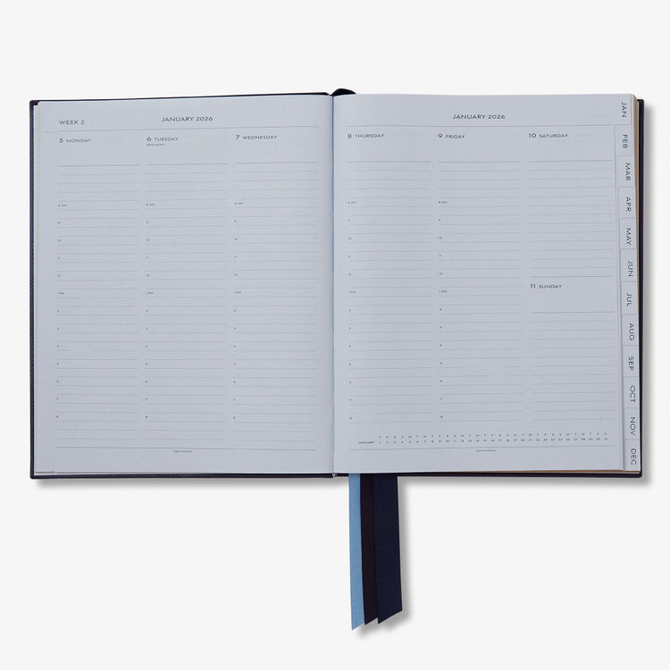 【予約】2027 Portobello Vertical Weekly Diary in Pastegrain