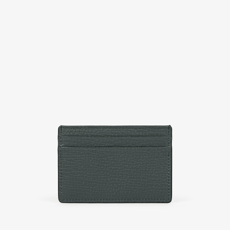 Smythson Panama Flat Card Holder SLATE GREEN
