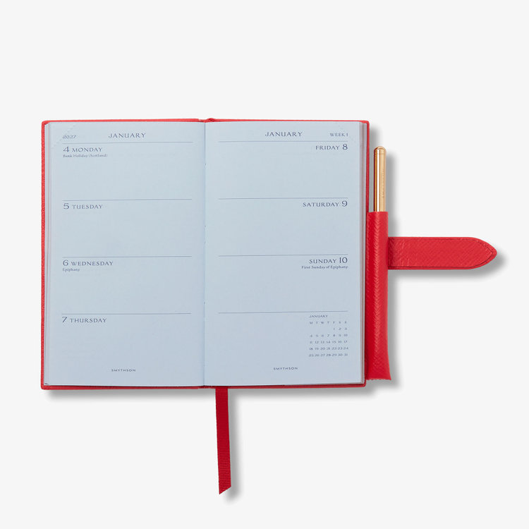 2027 Panama Weekly Diary with Pencil in Pastegrain