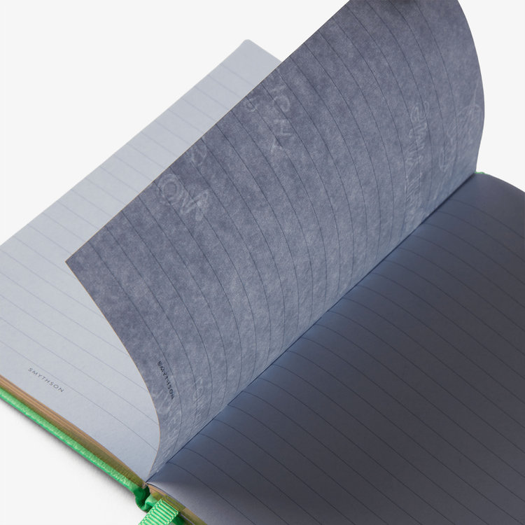Smythson Pastegrain Panama Notebook SHAMROCK