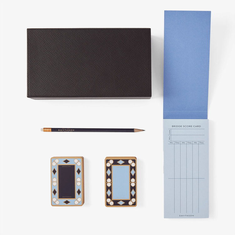 Smythson Bridge Set in Panama BLACK